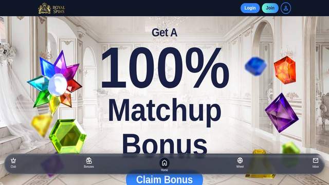 RoyalSpins casino screenshot
